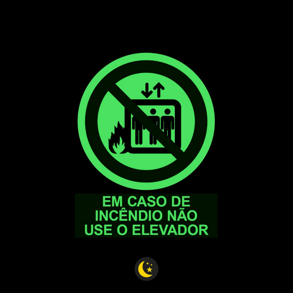 Em caso de Incêndio Não Use o Elevador (Cod. P004.21B) Safe Park