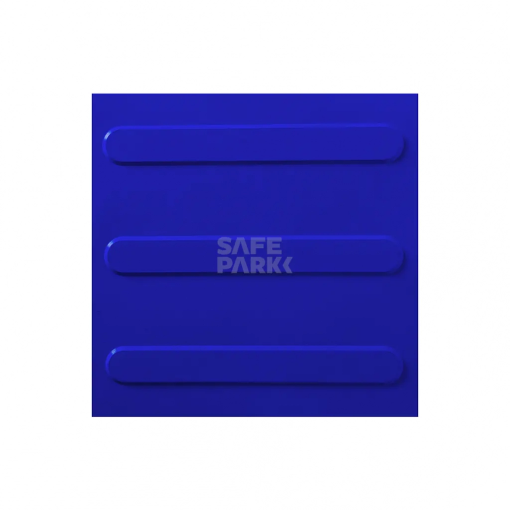 Piso Tátil Direcional 25x25cm – Azul Safe Park