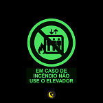 Em caso de Incêndio Não Use o Elevador (Cod. P004.21B) Safe Park