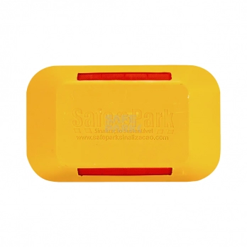 Tachão Amarelo Bidirecional - 25x15x5cm
